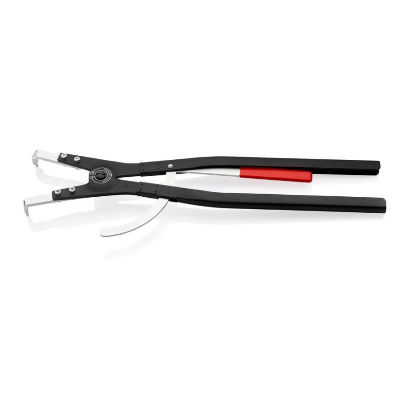 KNIPEX 46 20 A61 Pinza per anelli di sicurezza per anelli di sicurezza esterni su alberi nera, verniciata a polvere 580 mm