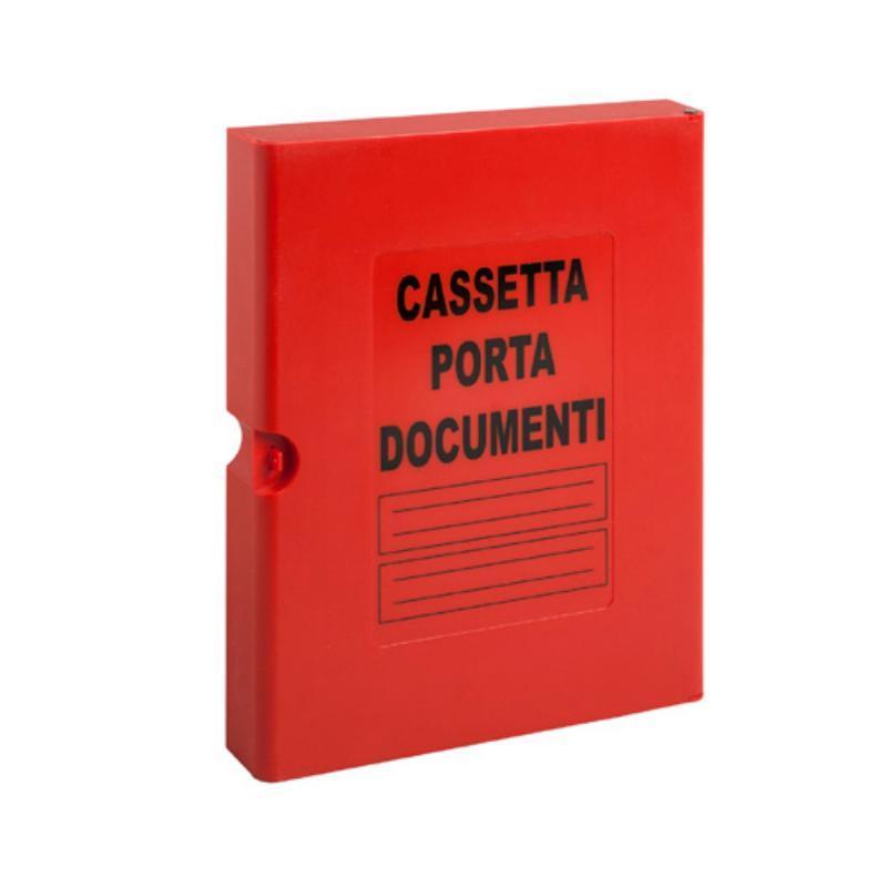 Cassetta Porta Documenti Abs Rosso Dim. 260x325hx45