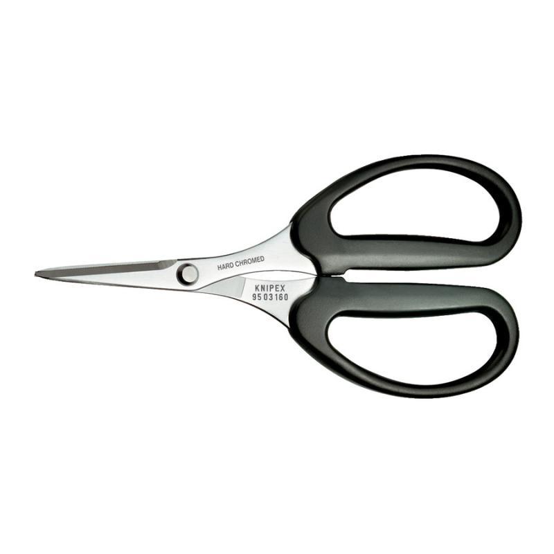 KNIPEX 95 03 160 SB Forbici per fili KEVLAR® rivestiti in resina termoplastica cromata 160 mm in blister