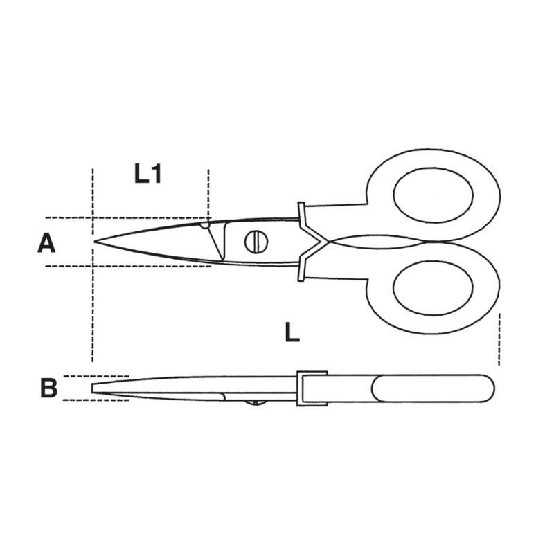 Forbici Per Elettricisti Lame Diritte 1128BM Beta 011280000