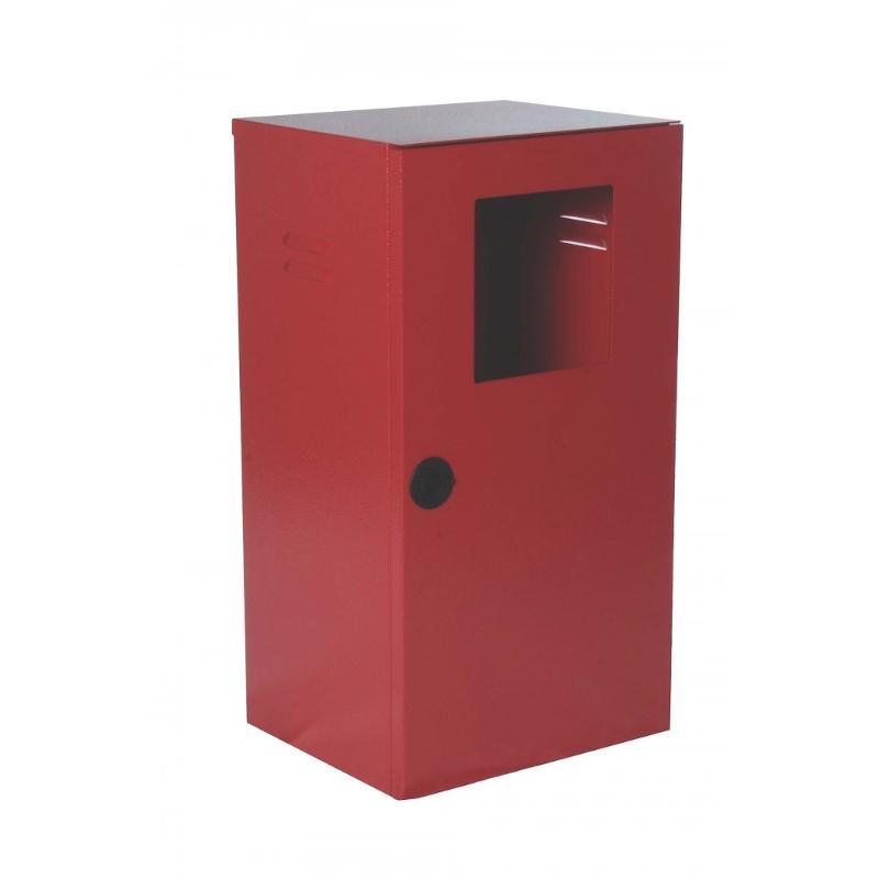 Cassetta Porta Estintore KG. 6 Con portello Pieno e Finestra di Ispezionamento Per Lastra Safe Window (Esclusa) Con Chiusura Sigillabile Col. Rosso