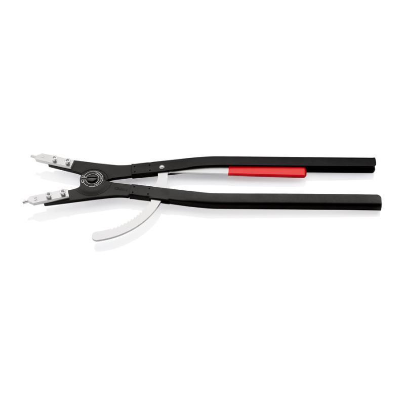 KNIPEX 46 10 A6 Pinza per anelli di sicurezza per anelli di sicurezza esterni su alberi nera, verniciata a polvere 570 mm