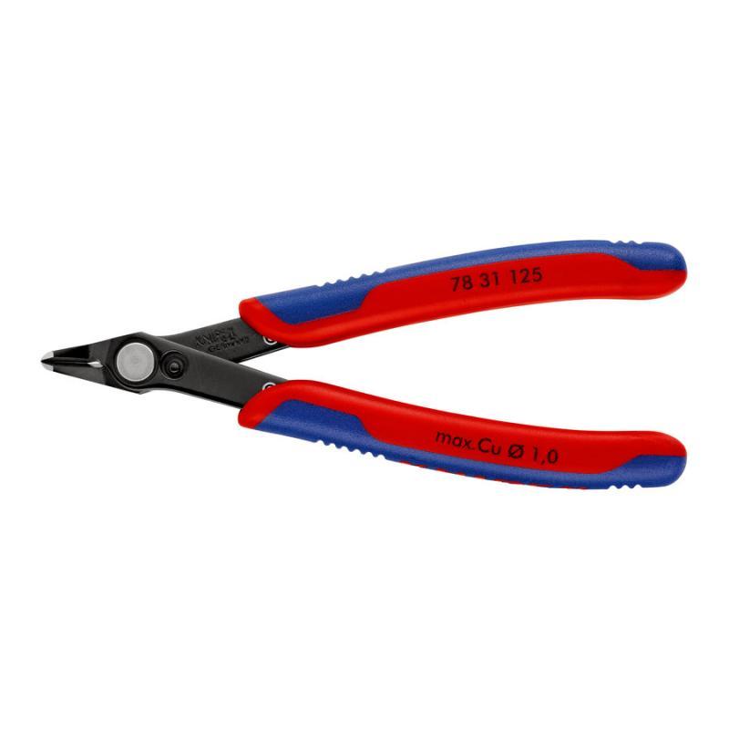 KNIPEX 78 31 125 Electronic Super Knips® con impugnature multicomponente brunita 125 mm