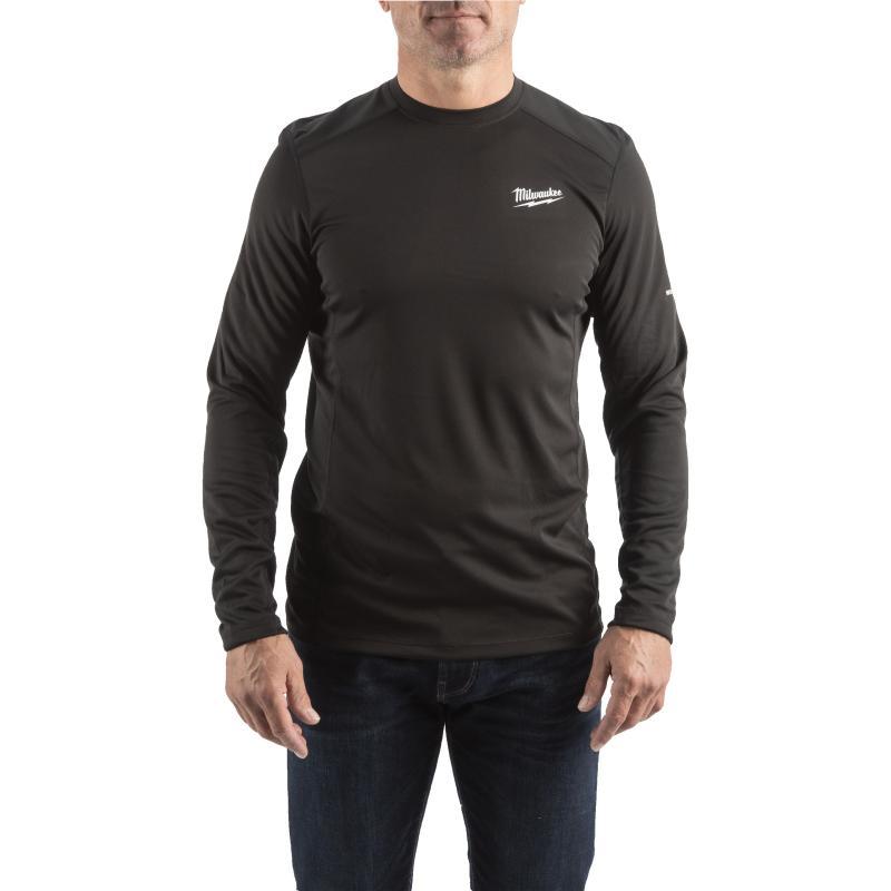 Maglietta Da Prestazione Workskin A Maniche Corte Per Clima Caldo - Milwaukee — WWLSBL-S T-SHIRT MAN. LUN. WARM NERA