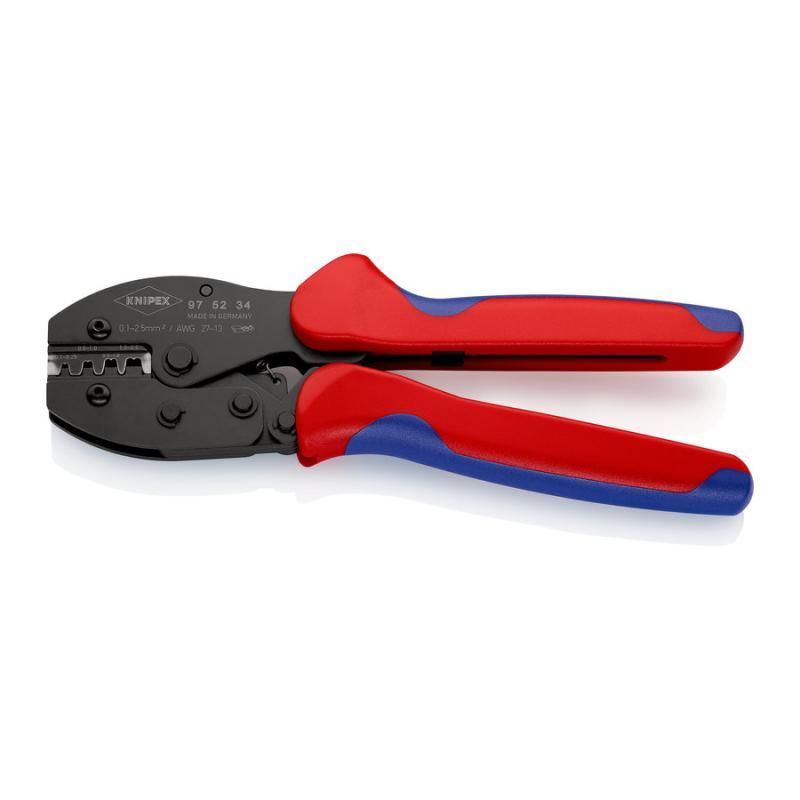 KNIPEX 97 52 34 SB PreciForce Pinza per capicorda con impugnature multicomponente brunita 220 mm in blister