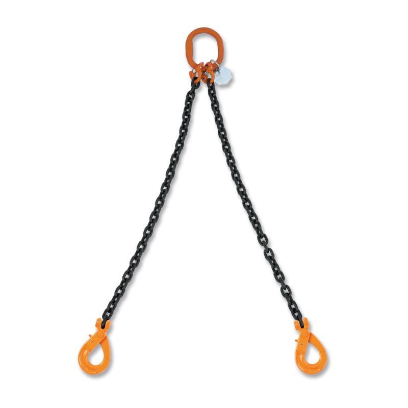 Pendente Per Sollevamento Catena A 2 Bracci, Ganci Self-Locking Grado 8 8092SL Robur