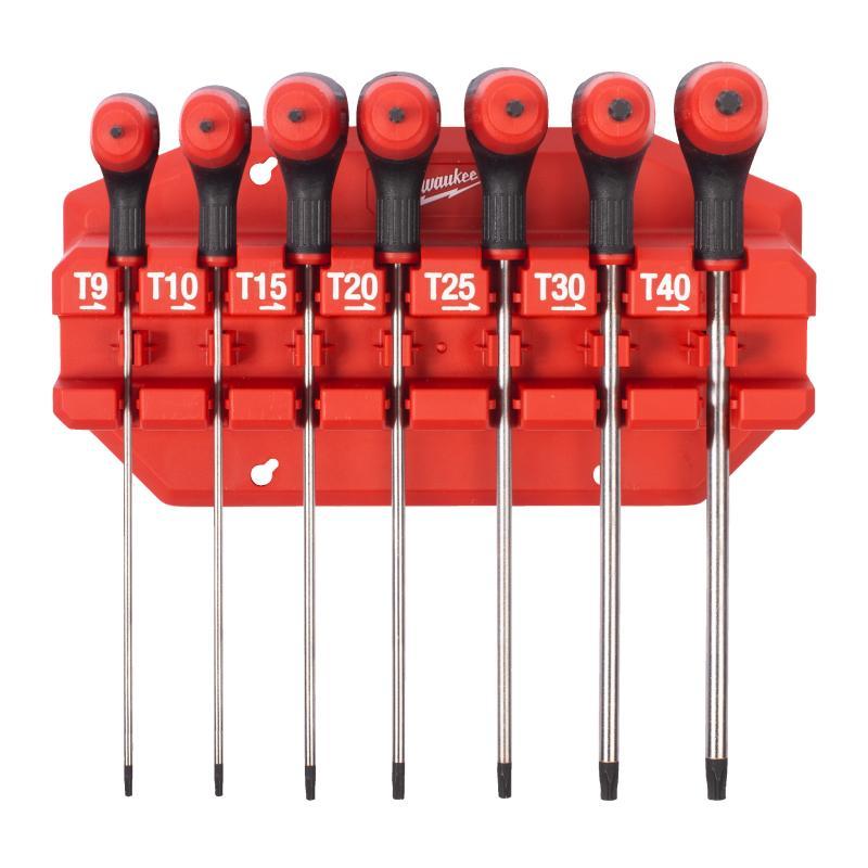 Set Magnetico Chiavi Torx Con Imp. - 7 Pz. - Milwaukee 4932498690