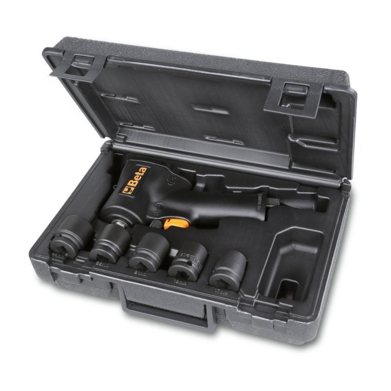 Assortimento Di Un Avvitatore Reversibile Compatto E Cinque Bussole Macchina, In Valigetta Di Plastica 1927XM/K5 Velocità libera Beta 019270129
