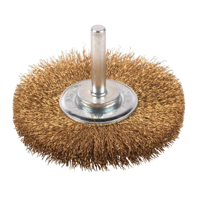 Spazzole Circolari Per Smerigliatrici Dritte Con Filo Ondulato - Milwaukee — SPAZ.CIRC DA 6MM 70X12MM OTTONE 0.2 MM - 3PZ