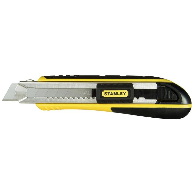 Cutter Taglierino In Acciaio Inox Con 6 Lame Larghezza Lama 18 mm STANLEY