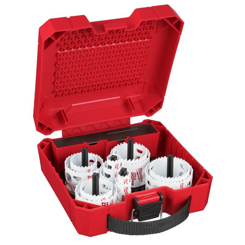 Set Seghe A Tazza Hole Dozer - Milwaukee — KIT SEGHE A TAZZA 17 pz