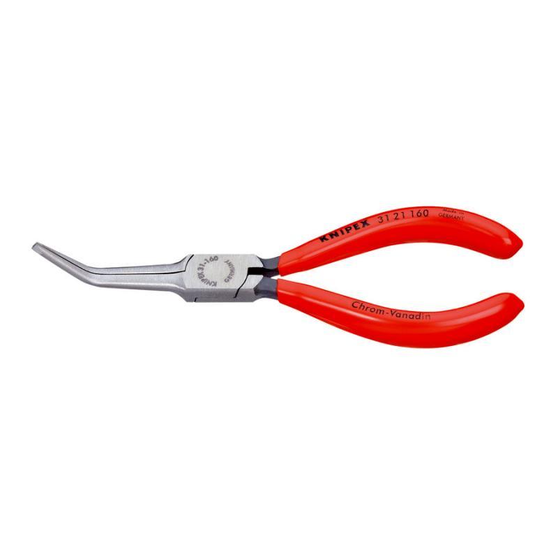 KNIPEX 31 21 160 SB Pinza prensile (a becchi lunghissimi) rivestiti in resina sintetica atramentata nera 160 mm in confezione Self-service