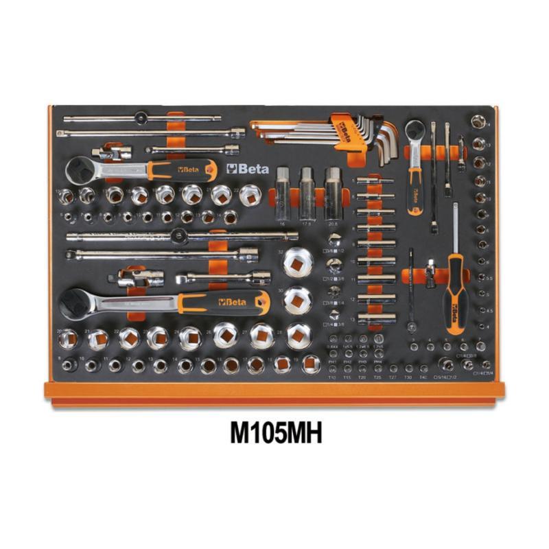 Assortimento Di 273 Utensili Per Autoriparazione In Vassoio Morbido In Eva 5988L/4M Beta 059881088