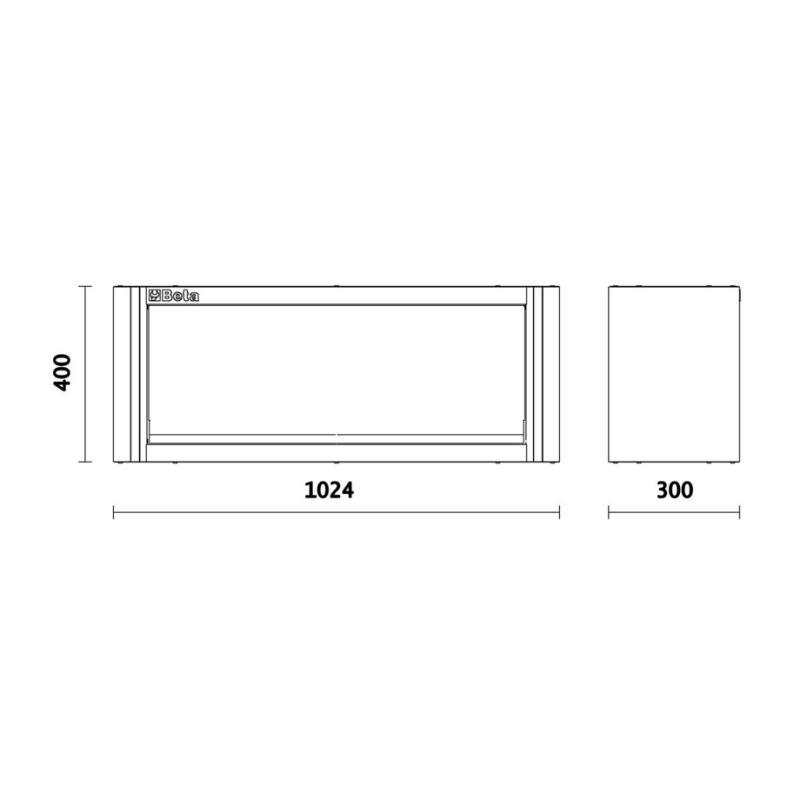 Pensile Per Arredo Officina Da 1 Metro C55PM BetaRSC55 055000302