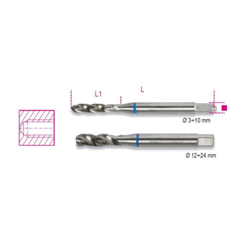 Maschi A Macchina Per Fori Ciechi Passo Grosso In Acciaio Hss 428FC Beta — 3