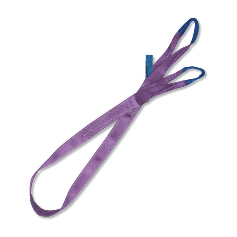 Braca Per Sollevamento 1T Viola Nastro Piatto A Due Strati, Asole Rinforzate, Poliestere Alta Tenacità (Pes) 8150 Robur