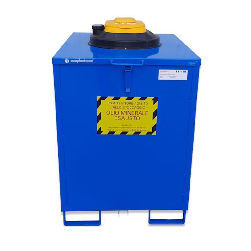 Contenitore Da 500 Lt Per Lo Stoccaggio Di Olio Esausto Dim. 700x900xh1100