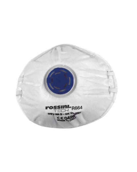 Respiratore FFP3 con Valvola per Polveri, Fumi e Nebbie (Massima Protezione) - Rossini R664
