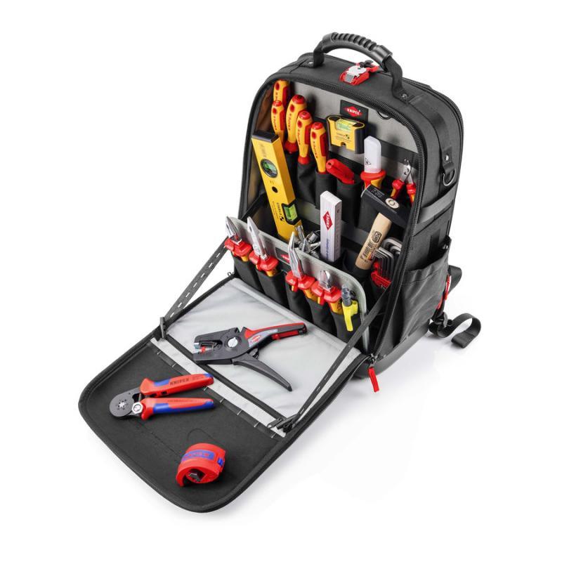 KNIPEX 00 21 50 E Zaino porta attrezzi Modular X18 Elettro 22 pezzi 530 mm