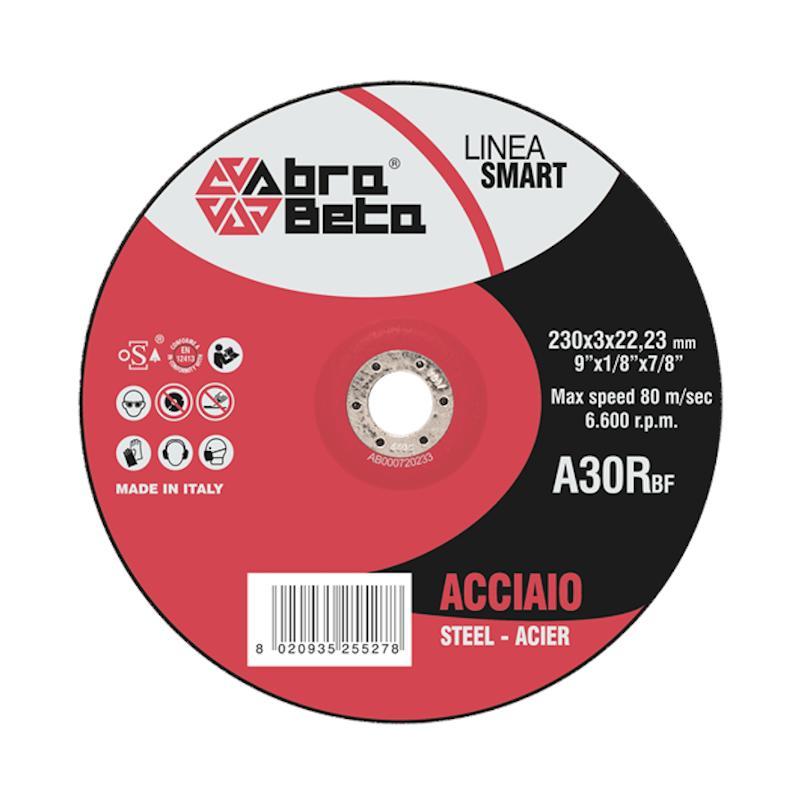 Disco Da Taglio A Centro Depresso Per Acciaio A30R Linea SMART ABRA BETA