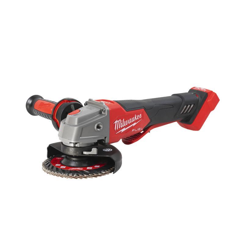 Smerigliatrice Angolare 18 Volt Velocità Variabile Disco 125 Mm Tecnologia Fuel Con Interruttore A Paletta E Freno - Senza Batteria - M18 Fsagv125Xpdb-0X - Milwaukee 4933478437