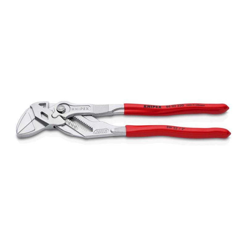 KNIPEX 86 03 250 SB Pinza chiave pinza e chiave in un unico utensile rivestiti in resina sintetica cromata in confezione Self-service