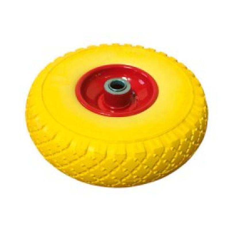 Ruota Gialla Antiforatura Per Carriola 10" - 3.00- 4 (260x85)