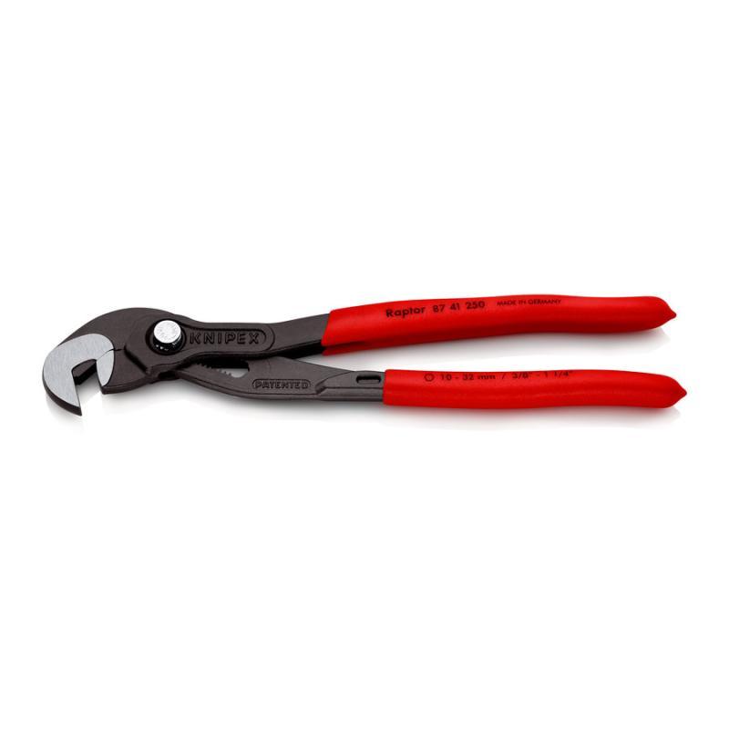 KNIPEX 87 41 250 Pinza chiave "Tucano" rivestiti in resina sintetica antiscivolo bonderizzata grigia 250 mm