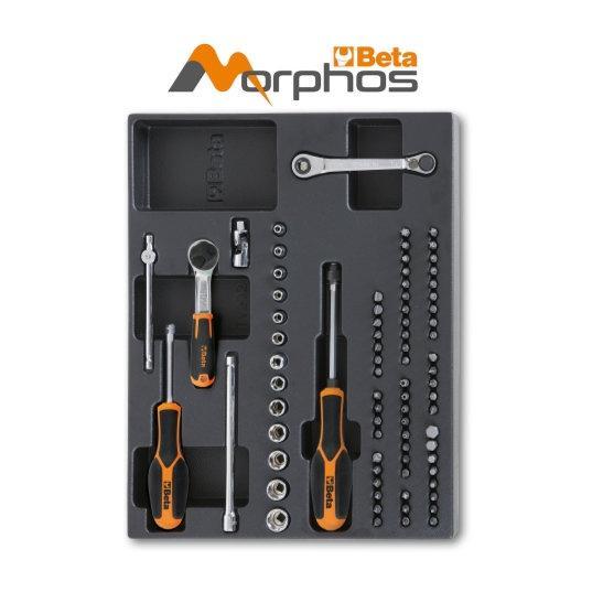 Termoformato Rigido In Abs Con Bussole Esagonali E Inserti Da 1/4" TV85MH Beta 024000757