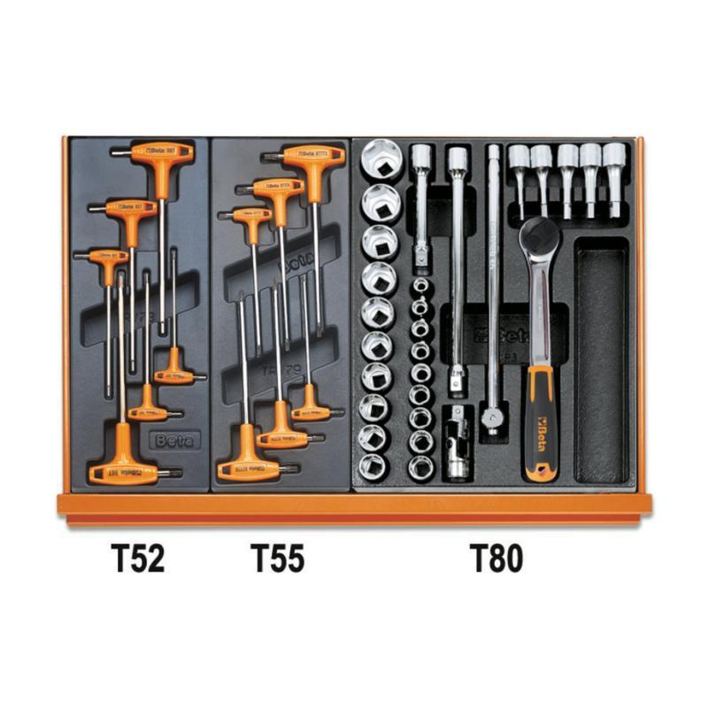 Assortimento Di 146 Utensili Per Impiego Universale In Termoformato Rigido In Abs 5904VU/3T Beta 059041203