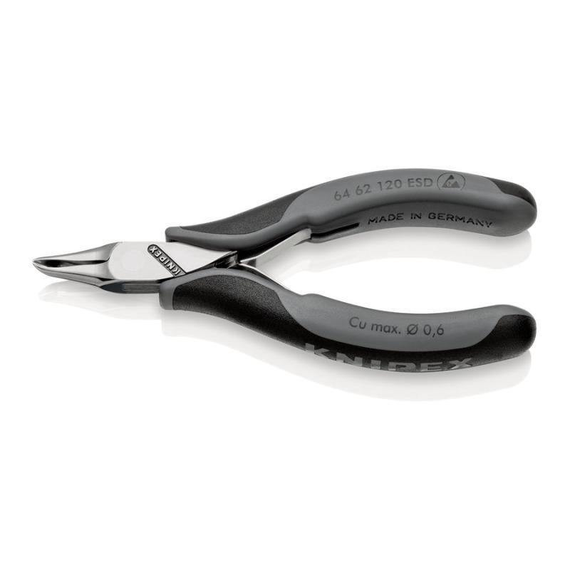 KNIPEX 64 62 120 ESD Tronchese per elettronica ESD - con tagliente frontale con impugnature multicomponente 120 mm