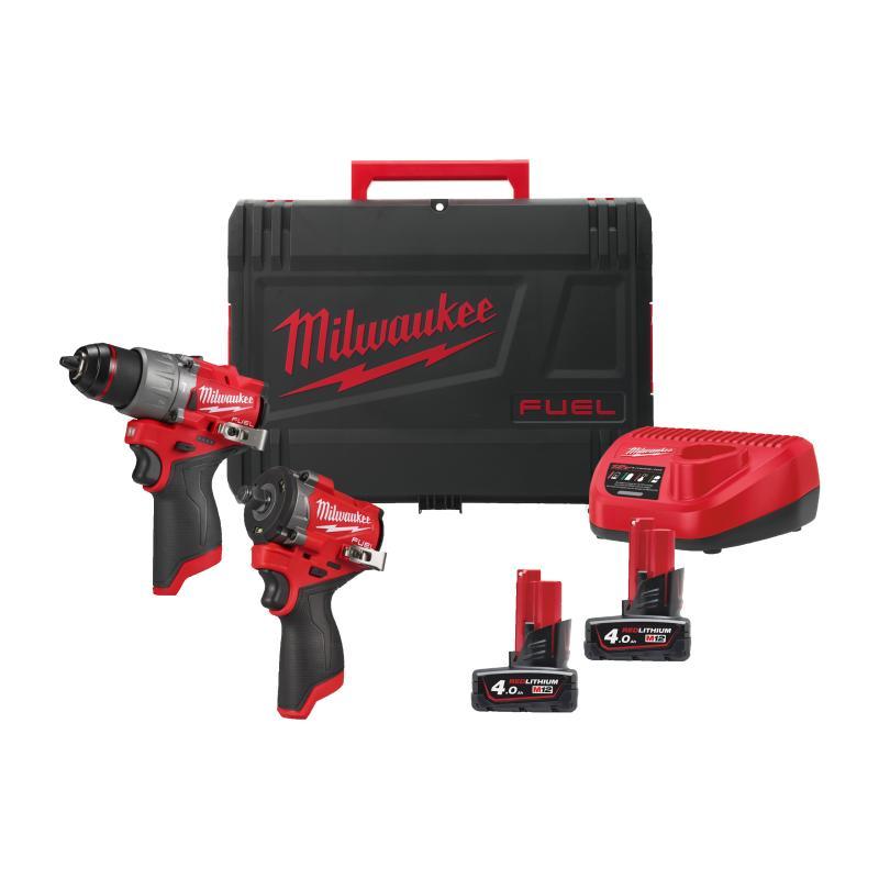 Kit Elettroutensili 12 Volt Fpd2 + Fciwf12G3 - M12 FPP2X2-402X - Milwaukee 4933498741
