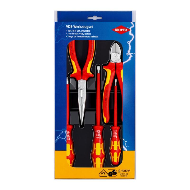 KNIPEX 00 20 13 Assortimento di utensili VDE 5 pezzi