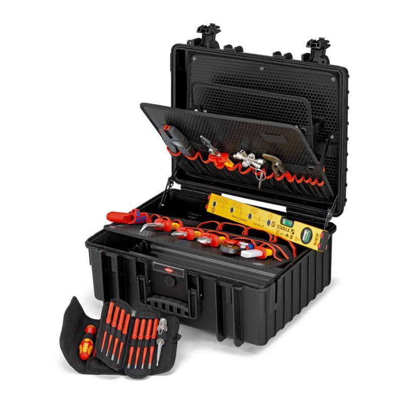 KNIPEX 00 21 36 Valigia portautensili "Robust34" Elettro 26 pezzi 419 mm