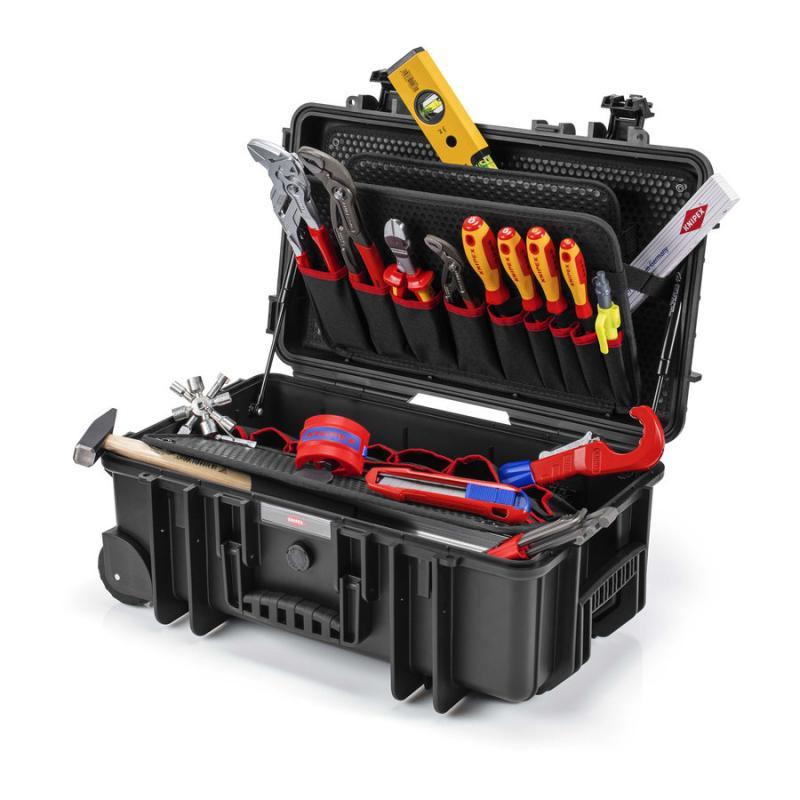 KNIPEX 00 21 33 S Valigia portautensili "Robust26 Move" Sanitari 17 pezzi