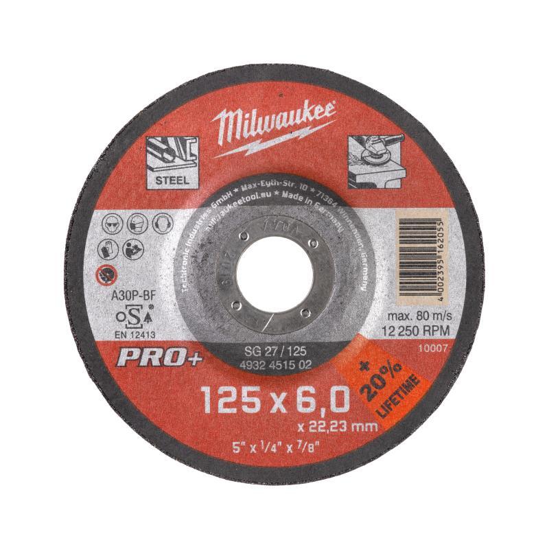 Dischi Da Sbavo Pro - Milwaukee — MOLE DA SBAVO SG27P 125x6mm - PRO+