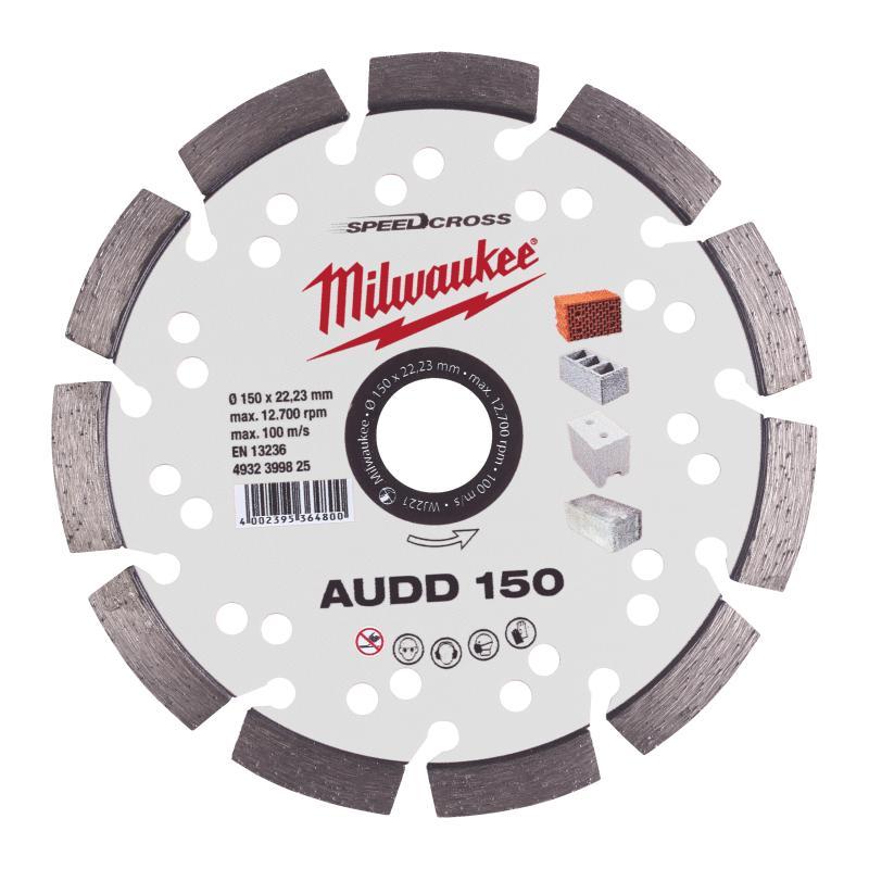 Disco Diamantato Audd Materiali Morbidi E Abrasivi - Milwaukee — DISCO DIAM SPEEDCROSS AUDD 150MM