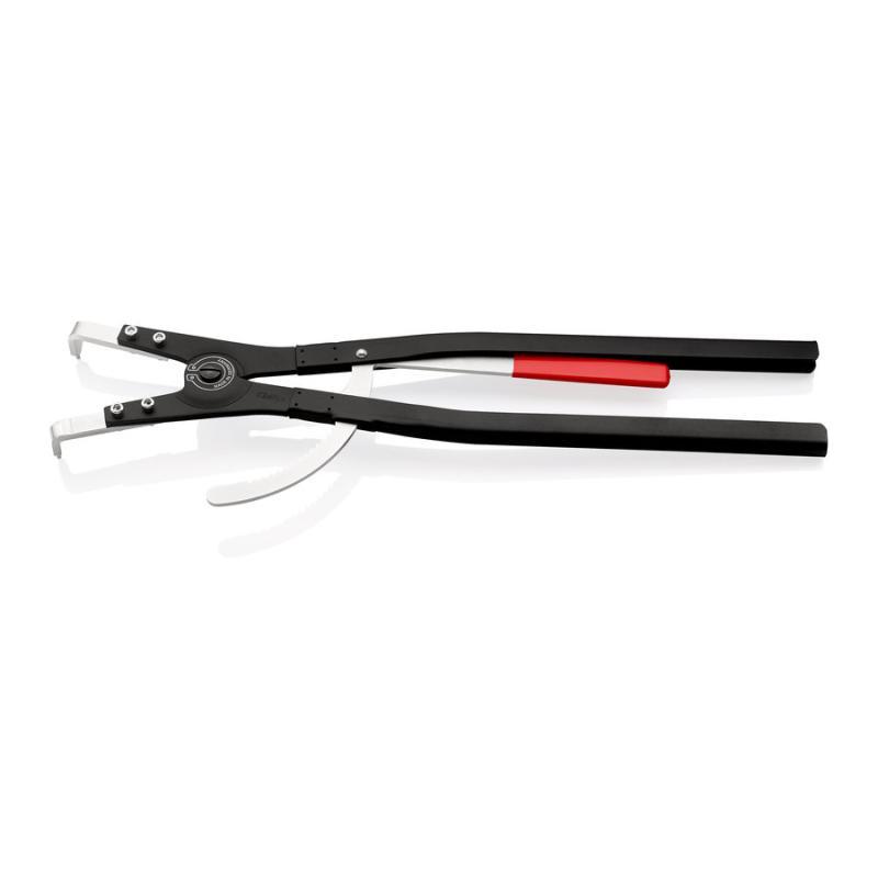KNIPEX 46 20 A51 Pinza per anelli di sicurezza per anelli di sicurezza esterni su alberi nera, verniciata a polvere 570 mm
