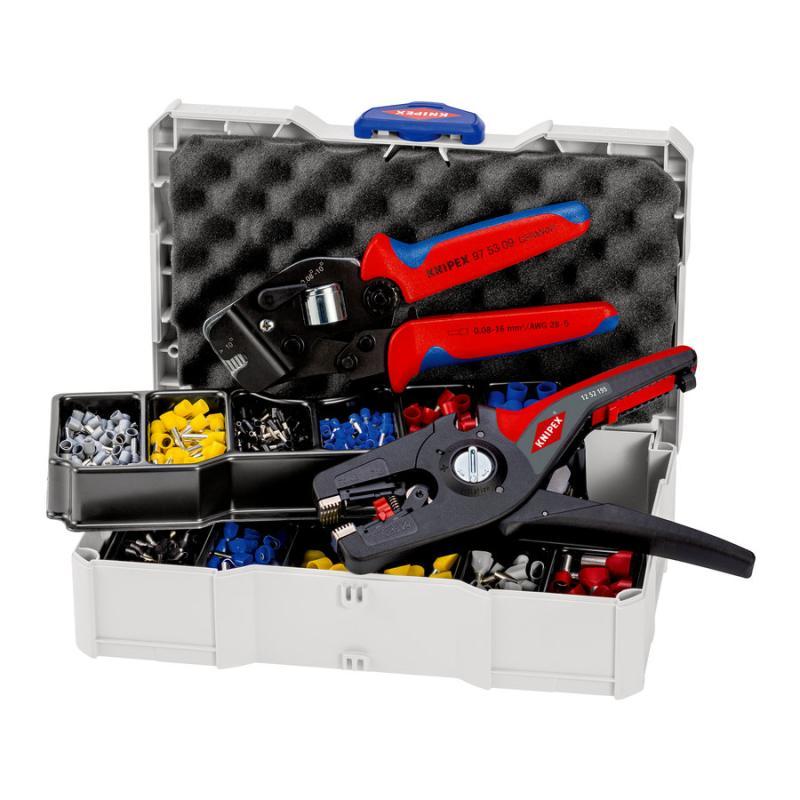 KNIPEX 97 90 15 Assortimento di capicorda per terminali a bussola 13 pezzi 265 mm