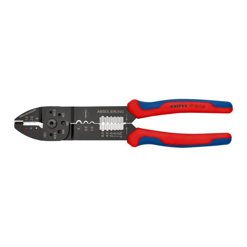 KNIPEX 97 32 240 Pinza per capicorda con impugnature multicomponente verniciata nera 240 mm