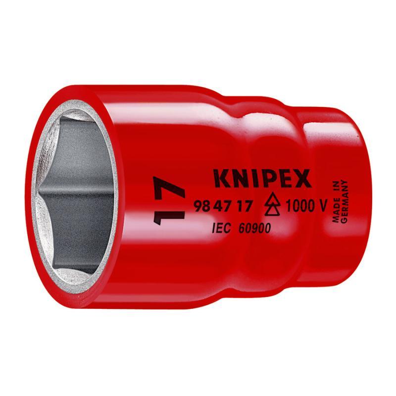 KNIPEX 98 47 18 Chiave a bussola per viti esagonali con attacco quadro interno 1/2" 55 mm