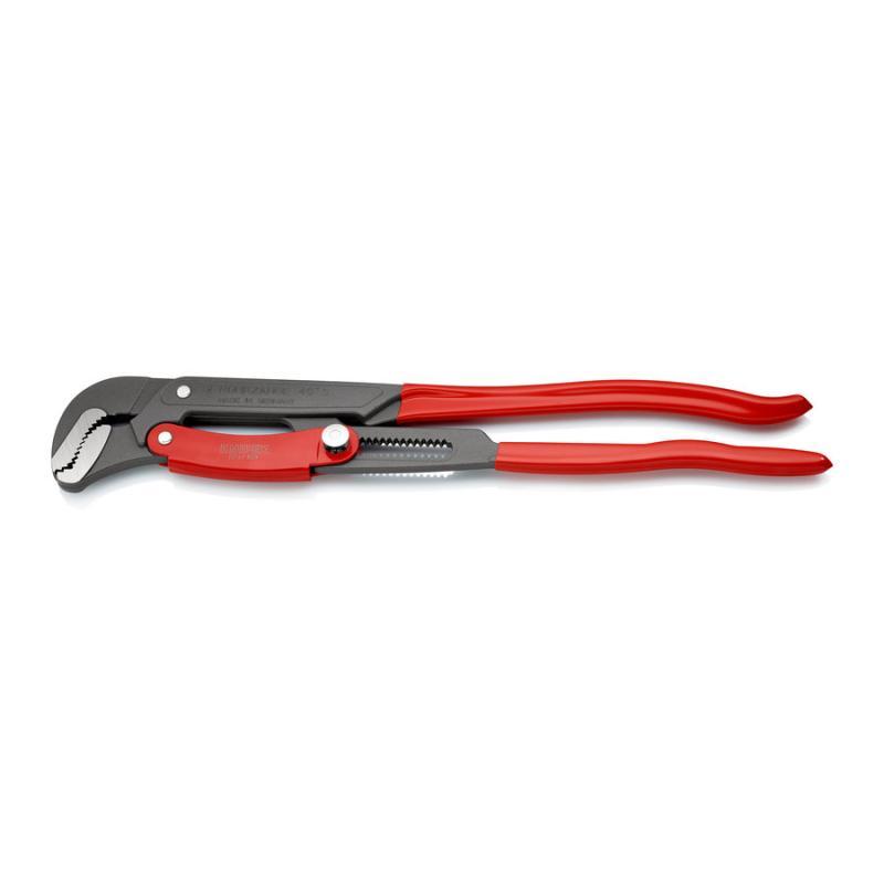 KNIPEX 83 61 020 Giratubi con ganasce ad "S" con regolazione rapida rivestiti in resina sintetica verniciata a polvere grigio 560 mm