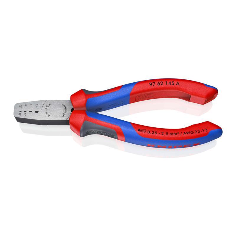 KNIPEX 97 62 145 A Crimpatrici per terminali a bussola con manici comfort 145 mm