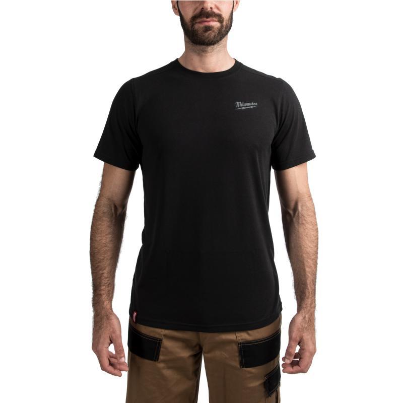 T Shirt Hybrid A Manica Corta - Milwaukee — HTSSBL-M T-SHIRT MAN. COR. HYBRID NERO
