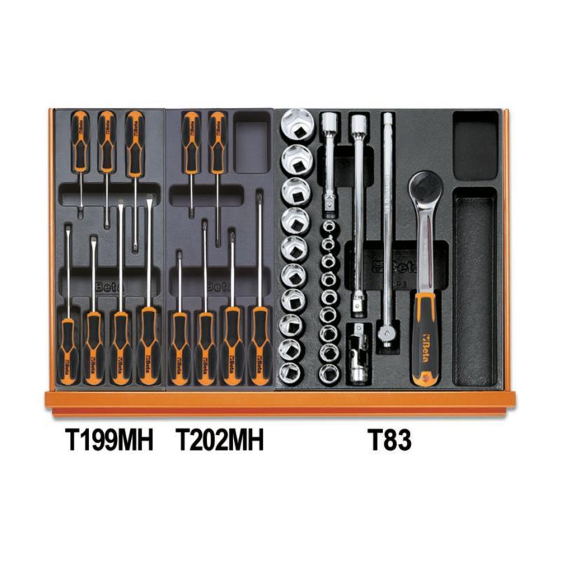 Assortimento Di 104 Utensili Per Impiego Universale In Termoformato Rigido In Abs 5904VU/2T Beta 059041070