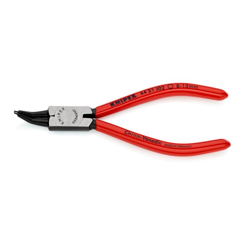 KNIPEX 44 31 J02 Pinza per anelli di sicurezza per anelli di sicurezza interni a fori angolazione a 45° rivestiti in resina sintetica atramentata nera 140 mm
