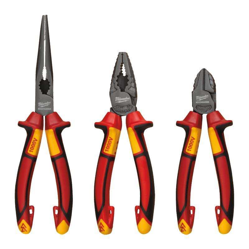 Set Pinze Utensili Isolati - 3 Pz - Milwaukee 4932464575