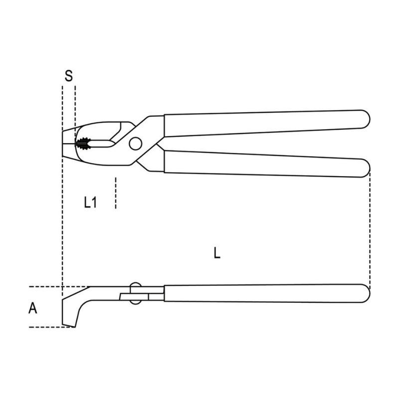 Pinza Per Dadi Rubinetto Manici Ricoperti In Pvc, Cromata 393 Beta 003930001