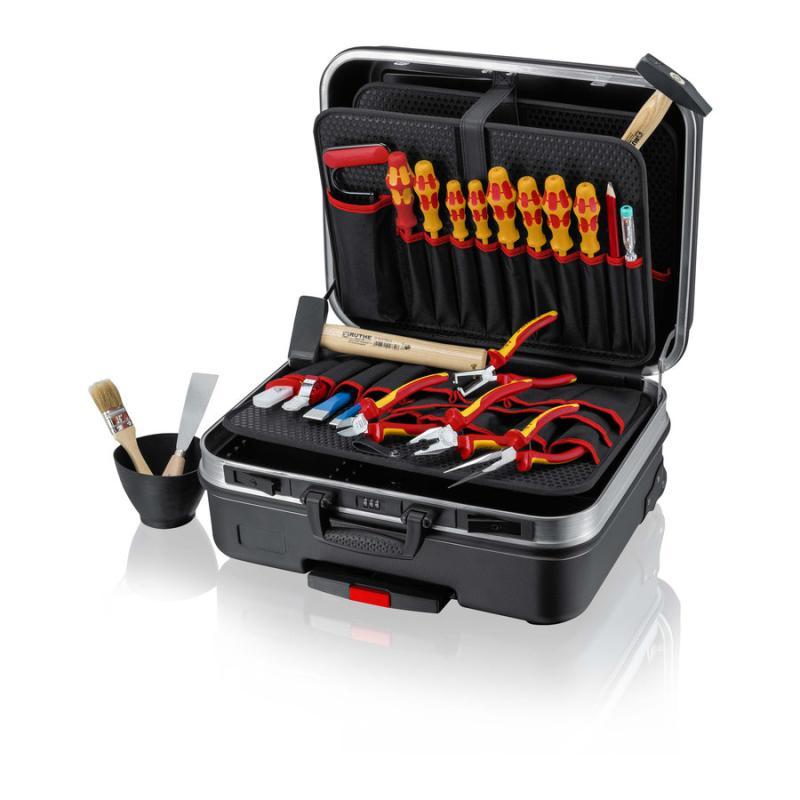 KNIPEX 00 21 06 HL S Valigia portautensili "BIG Basic Move" Elettro 24 pezzi 515 mm