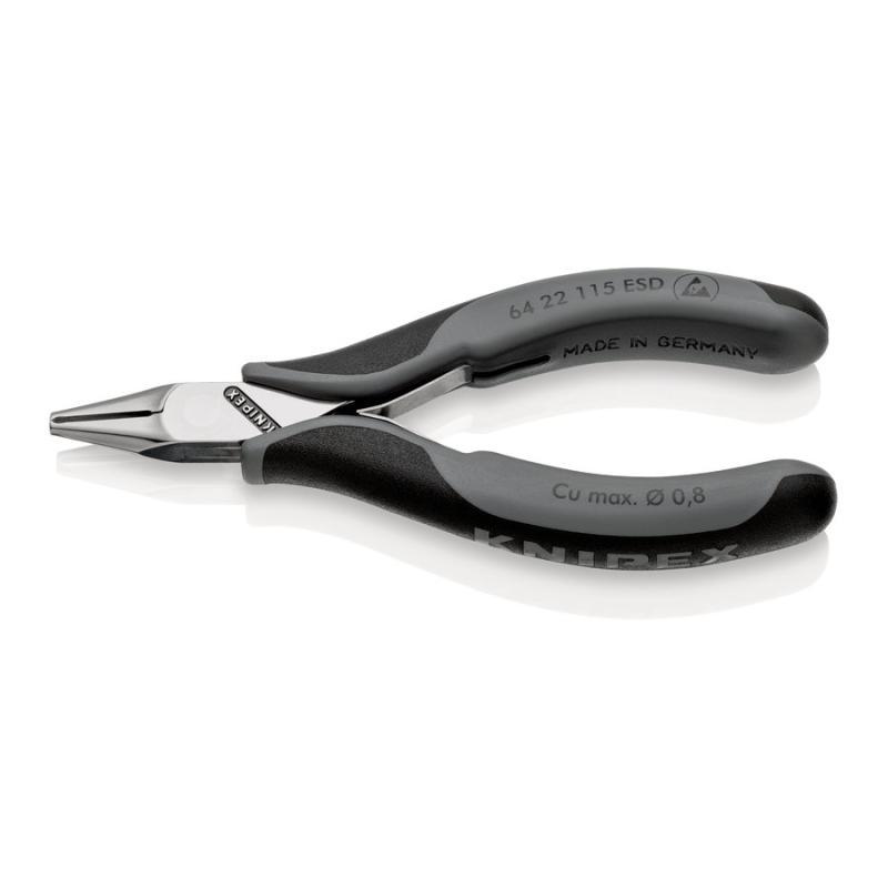 KNIPEX 64 22 115 ESD Tronchese per elettronica ESD - con tagliente frontale con impugnature multicomponente 115 mm